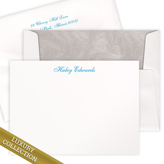 Luxury Haley Flat Note Card Collection on Triple Thick Stock